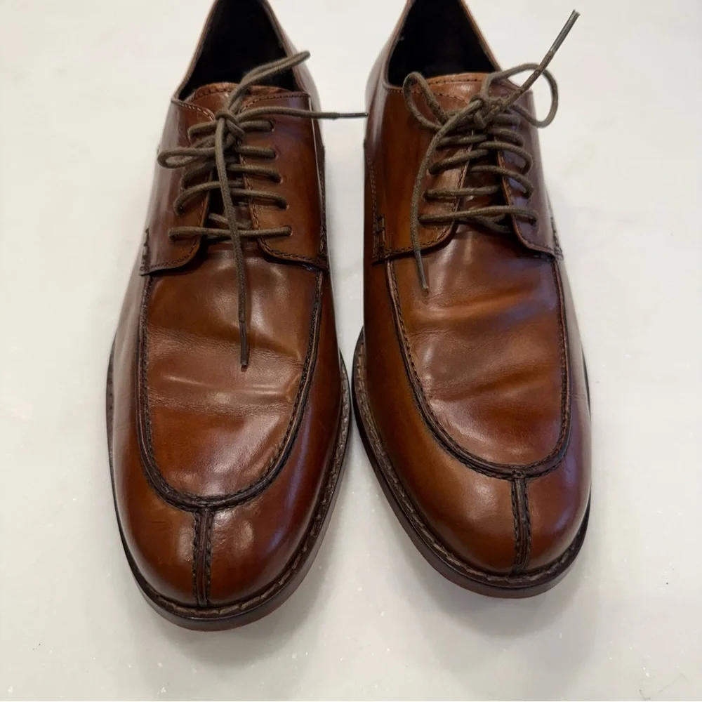 Cole Haan Oxford Brown Leather Colton Air Split Toe  Oxford Shoes Size 8M